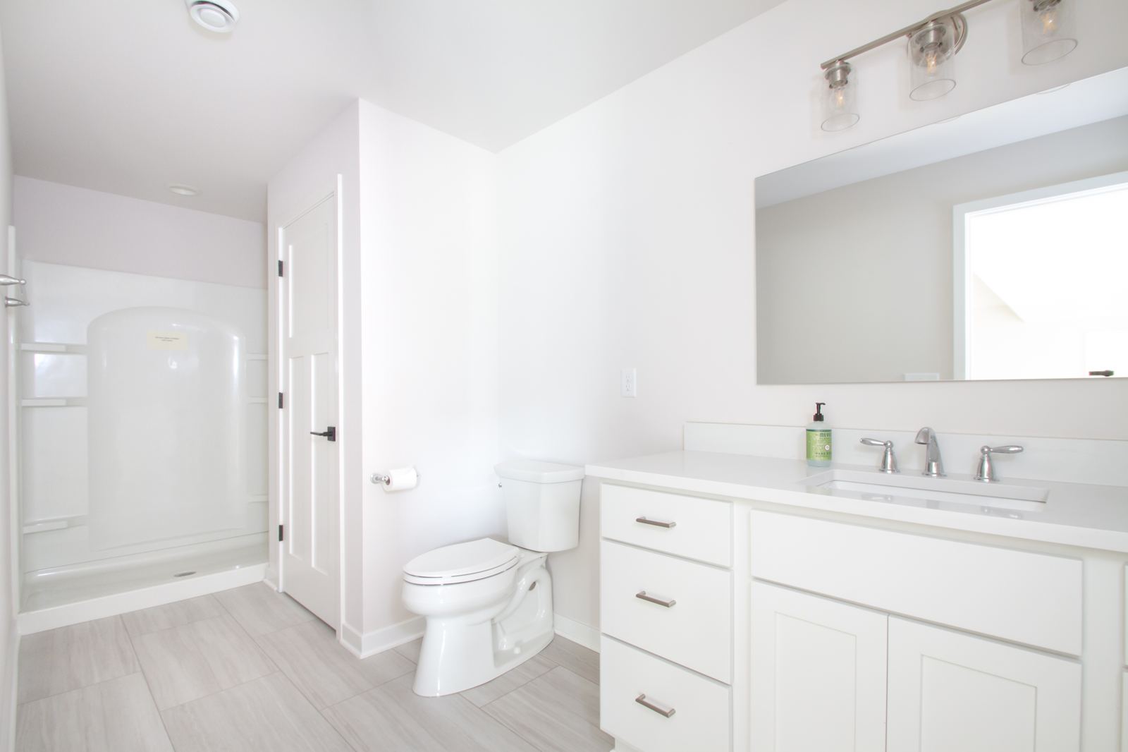 Finished basement bathroom