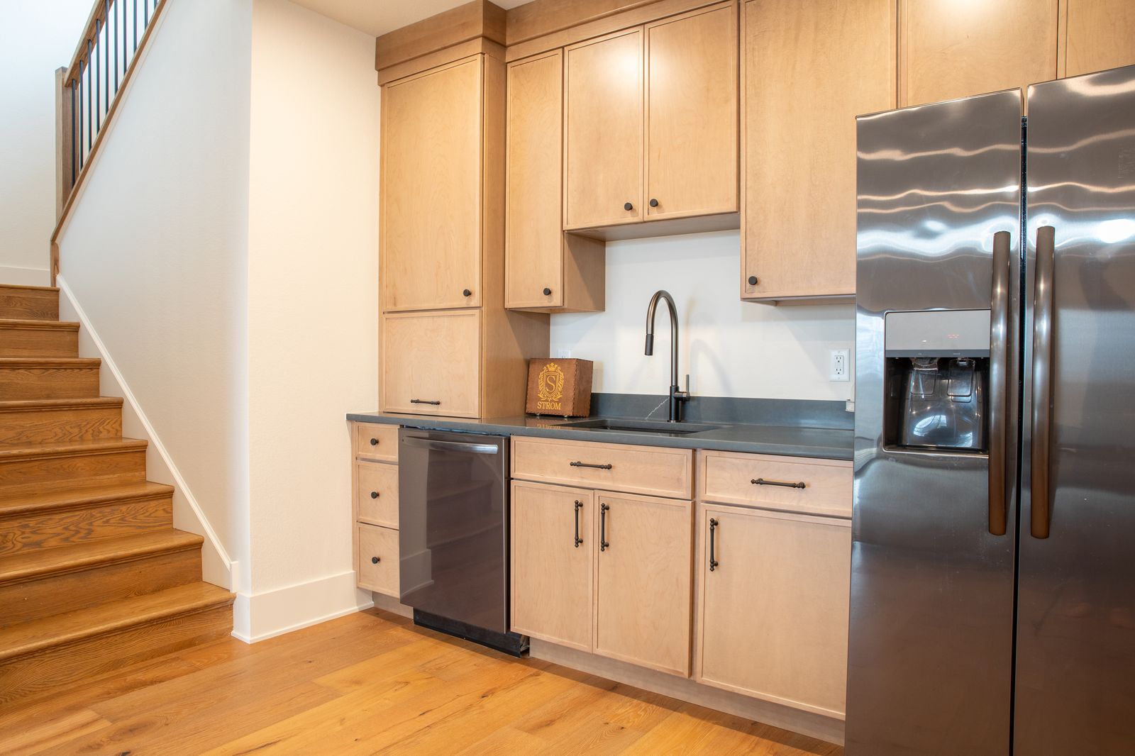 Carpentry in a basement remodeled by Corinth Basement Remodeling
