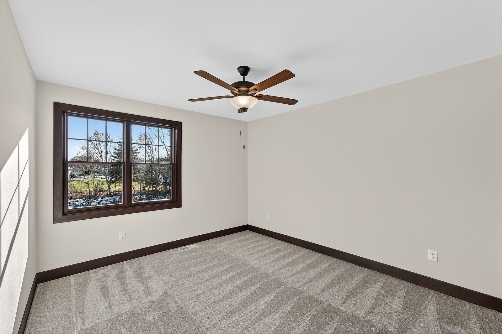 Window Installation in a basement remodeled by Corinth Basement Remodeling